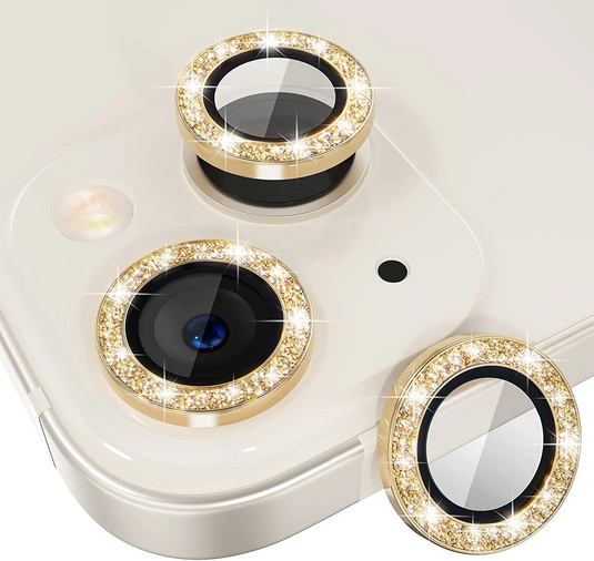ZZEN Glitter Eagle Lens Protector for iPhone 13 /13 Mini - Gold iPhone 13 / iPhone 13 Mini - Gold