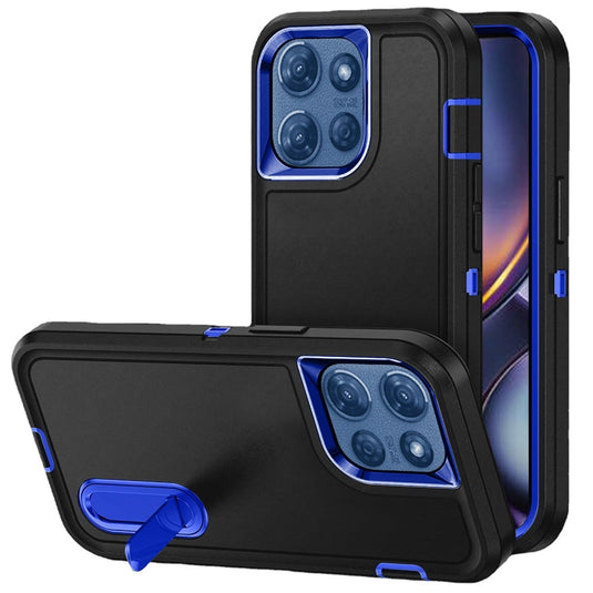 For Moto G 5G 2025/2026 - G Play 2026 - PEAK 3in1 Toughest Hybrid with Stand Cover Case - Black/Blue