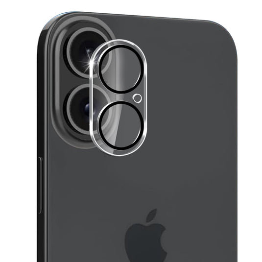 For iPhone 16 6.1 inch Camera Lens Black Edge Tempered(2.5D)