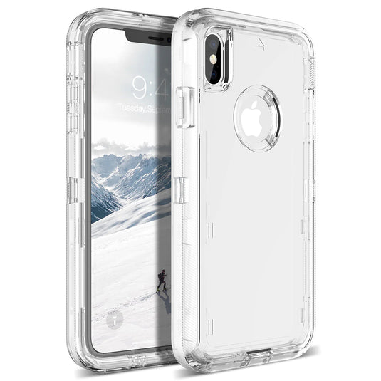 Clear DFNDR Case with Holster for iPhone 14 Plus (6.7) - Clear iPhone 14 Plus (6.7) Clear