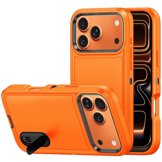 For iPhone 17 Pro PEAK 3in1 Toughest Hybrid with Stand Cover Case - Cosmic Orange