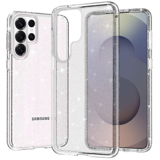 For Samsung s26 Ultra Glitter Ultra Thick 3mm Transparent Hybrid Case Cover - Clear