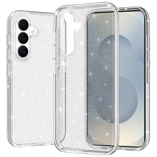 For Samsung s26 Plus Glitter Ultra Thick 3mm Transparent Hybrid Case Cover - Clear