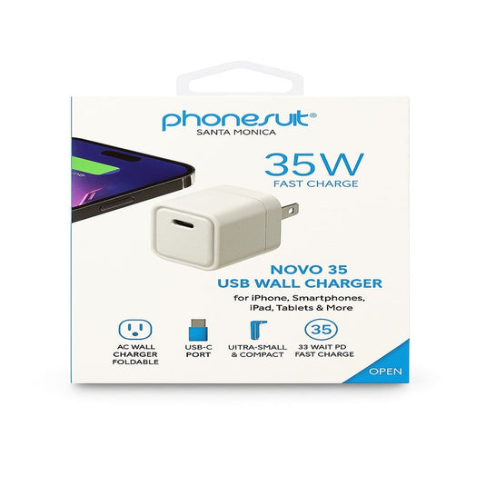 PHONESUIT [WALL CHARGER] (35W PD-TypeC WHITE) - FAST CHARGING - (LANEC12 - ITEM 14)