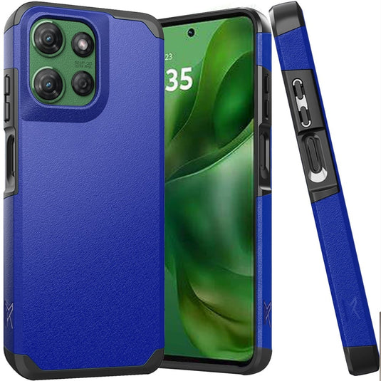 For Moto G Power 2026/2025 (Original Series) Tough Strong Shockproof Hybrid in Slide-Out Package - Classic Blue