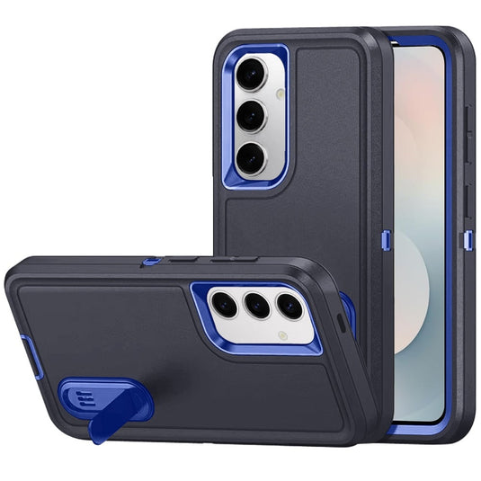 For Samsung s26 PEAK 3in1 Toughest Hybrid with Stand Cover Case - Black/Blue