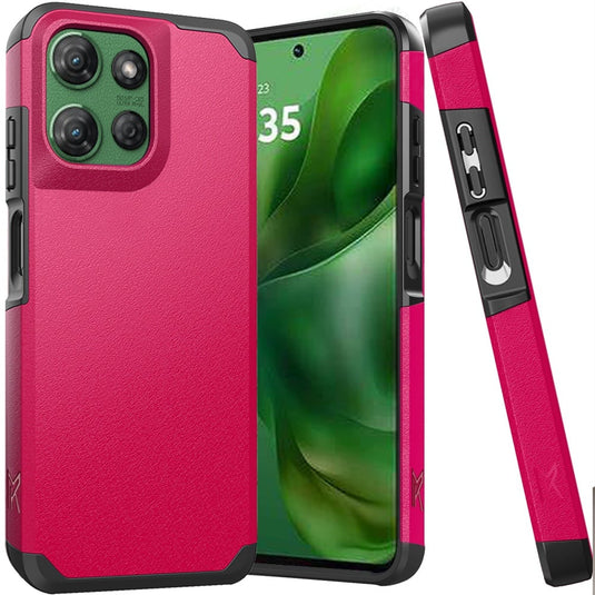 For Moto G Power 2026/2025 (Original Series) Tough Strong Shockproof Hybrid in Slide-Out Package - Hot Pink