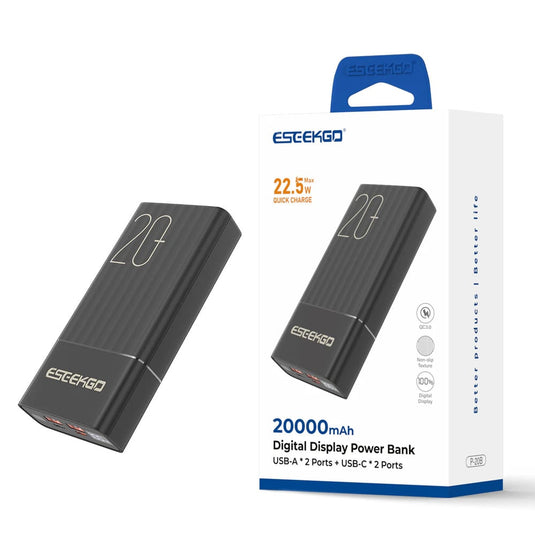 ESEEKGO P-20B 20000mAh Digital Display Power Bank USB-C To C Charging Cable (LANE A RACK 10 ESEEK#11)