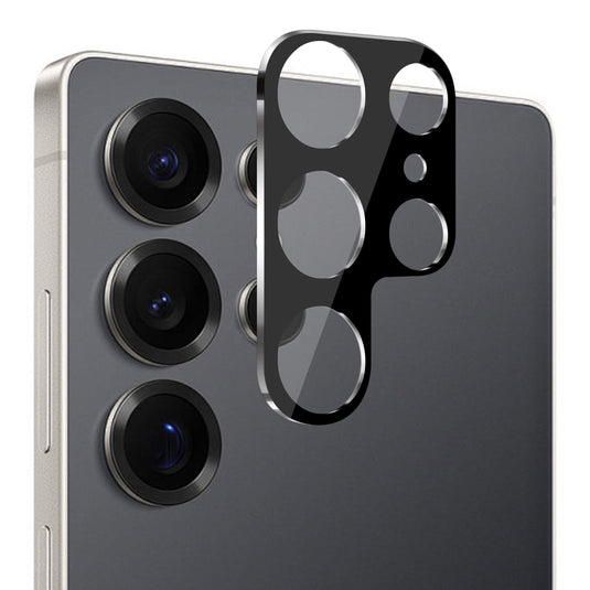 For Samsung s25 Ultra Camera Lens Colored Edge Tempered(2.5D) - Black