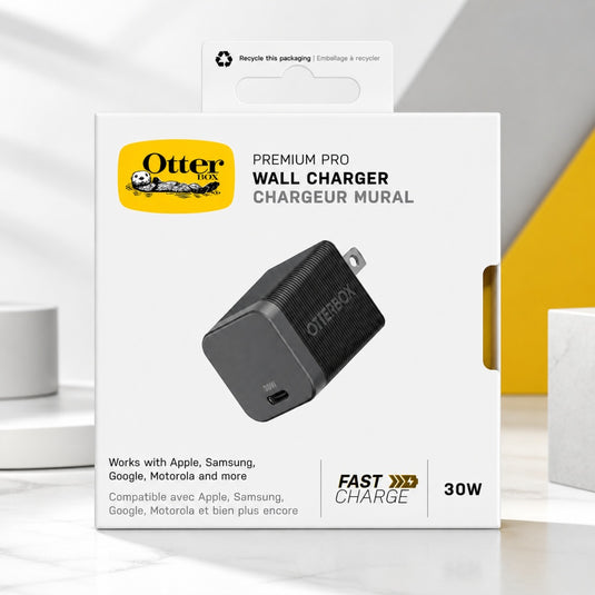 OTTERBOX 30W WALL CHARGER - BLACK (B15 OTTERBOX 4)