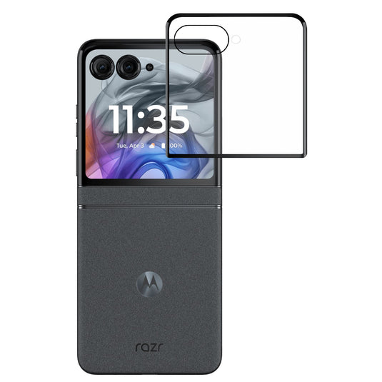For Motorola Razr 2025 2024 Premium Screen Tempered Designed to allow full functionality with cover on - Black Edged