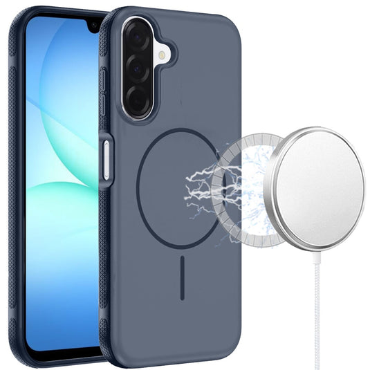 For Samsung A17 5G Premium Edged Core Matte Thick Super Magnetic Hybrid Case - Navy Blue