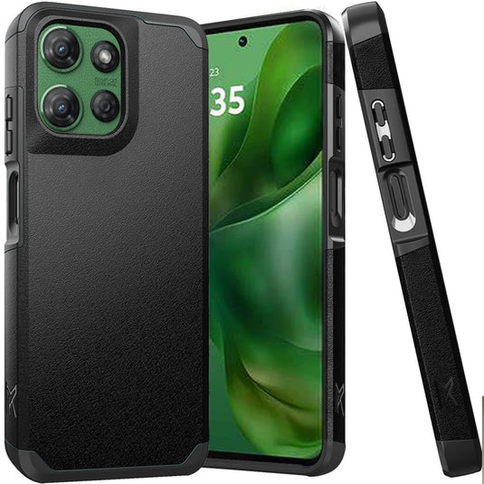 For Moto G Power 2026/2025 (Original Series) Tough Strong Shockproof Hybrid in Slide-Out Package - Black