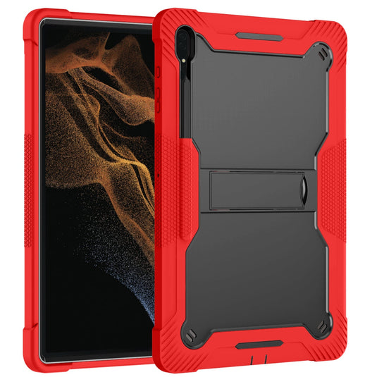 For Samsung Tab S11 Ultra 14.6inch Tough Tablet Strong Kickstand Hybrid Case Cover - Red