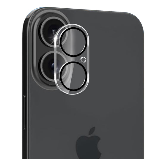 For iPhone 16 Plus 6.7 inch Camera Lens Black Edge Tempered(2.5D)
