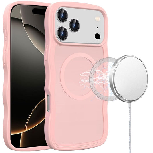 For iPhone 17 Pro Grip Hand Magnetic Ring HQ Hybrid - Pink