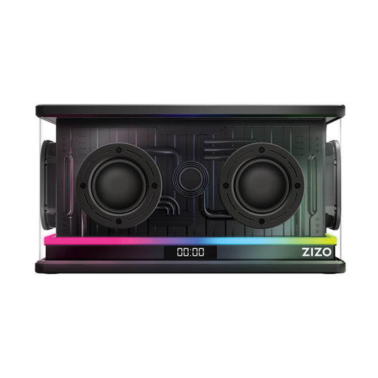 ZIZO Retro Crystal LED 80W Wireless Speaker - Black